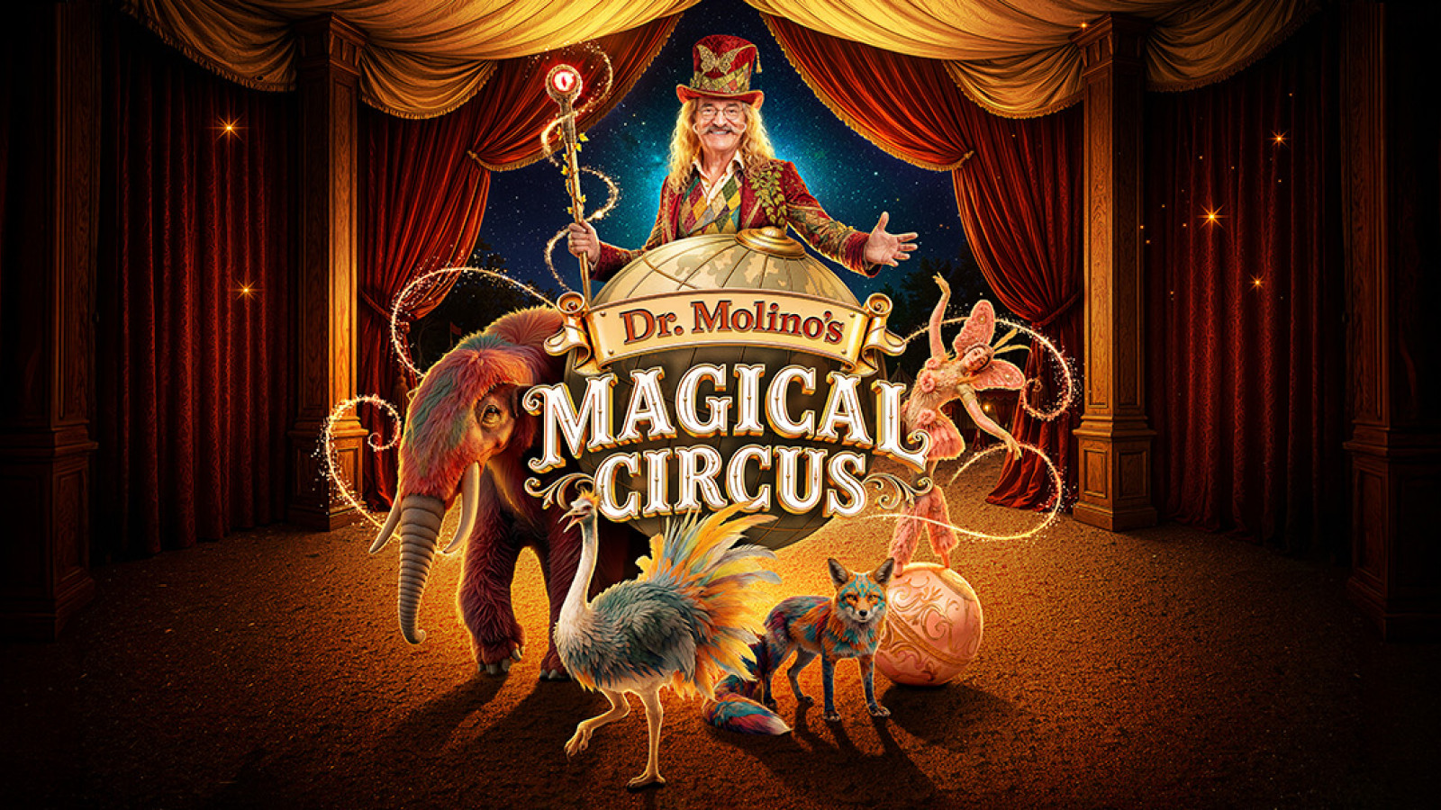 Hugo Sigal opent de deuren van zijn Magical Circus als Dr. Molino